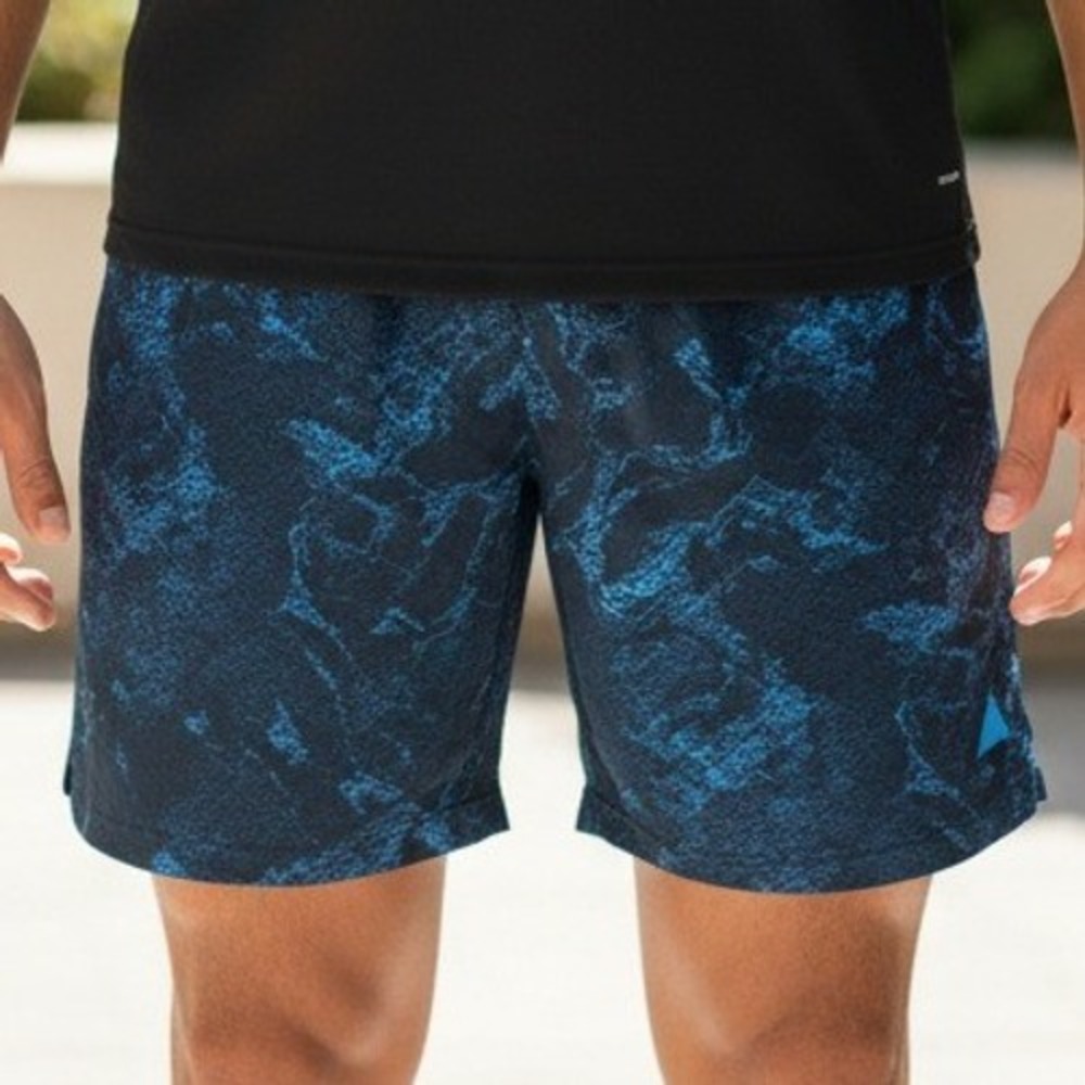 Champion C9 Mens Blue Black‎ Marble Snakeskin Athletic Training Shorts XL